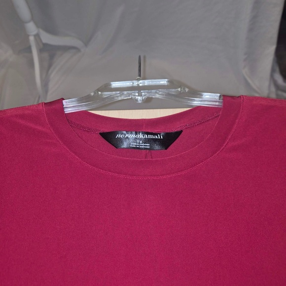 Norma Kamali Minimalist Scarlet Red A Line Longsleeve Dress L - Picture 8 of 11